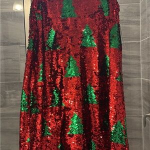 Target Festive Red and Green Sequin Dress